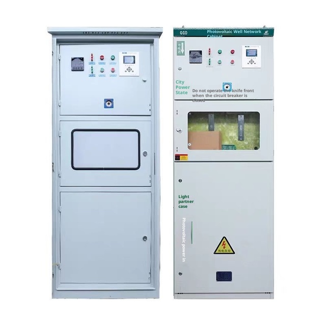Photovoltaic Grid-Connected Cabinet IP45 GGD Model 100-600KW Solar Metering Anti-Islanding Combiner Box Rated Current 50A