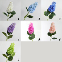Fleur d'hortensia en latex de haute qualité, toucher réaliste, pagode verte, hydrangea pour décoration de mariage, fête, centre de table