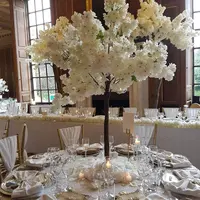 Свадебное украшение, искусственная вишня, Свадебный декор стола, искусственные деревья, румяна, розовая, белая вишня, дерево