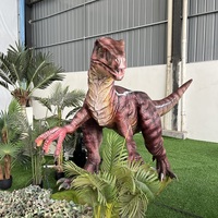 Dinosaure animatronique personnalisable de haute qualité grandeur nature pour parc d'attractions, Rapin féroce de la période jurassique