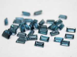Topaze Bleue de Londres Naturelle Taillée en Baguette 8X16mm Prix d'usine de gros Pierre précieuse en vrac à facettes de haute qualité par Carat IGI - Product Image 4
