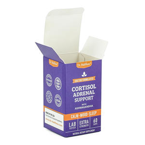 Boîte d'emballage en carton pliable personnalisée, emballage en papier <span class=keywords><strong>pour</strong></span> flacons et pots de vitamines, produits de compléments alimentaires - Product Image 4