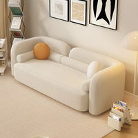 Vente chaude Nordique Salon Canapé Italien Design Moderne Meubles Porter Résine Laine D'agneau 2 places Canapé