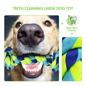 Juguete de Cuerda de Algodón para Perros, Producto Nuevo de Fábrica, Suministros para Mascotas, Duradero, para Limpieza de Dientes - Product Image 5