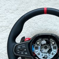 Volant en cuir avec palettes en fibre de carbone et touches rouges M1 M2 pour BMW M3 M4 M5 G05 X5 G06 X6 G20 G22 G26 G30 G31 G32 G36 G38 G80