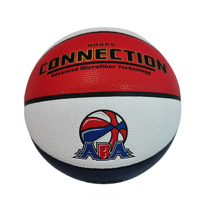 custom official size 29.5 Composite hygroscopic leather foam bladder ABA game basketball ball