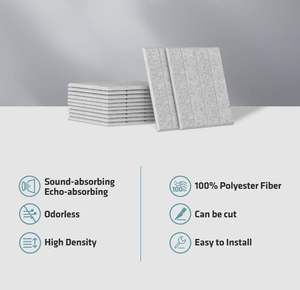 แผ่นผนังอะคูสติกดูดซับเสียงคุณภาพสูง ดีไซน์ทันสมัย สำหรับสำนักงาน โรงแรม อพาร์ทเมนต์ โฮมเธียเตอร์ - Product Image 4
