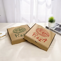 Boîte en papier kraft personnalisée de qualité alimentaire, anti-fuite, auto-érectible, écologique, portable, pour pizza, burger, restauration rapide, à emporter, avec paillettes