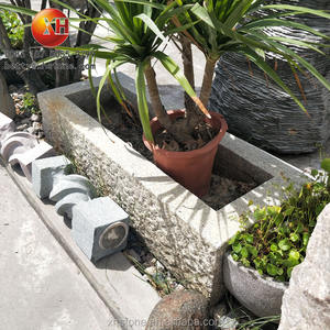 Bac à jardinage sculpté à la main <span class=keywords><strong>en</strong></span> <span class=keywords><strong>pierre</strong></span> de granit naturelle, ancienne <span class=keywords><strong>pierre</strong></span>, spot d'eau, jardinière de fleurs carrées, vente <span class=keywords><strong>en</strong></span> gros, 10 pièces - Product Image 5