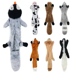 Toplu çoklu paket düz undog köpek gıcırtılı oyuncaklar hiçbir doldurma köpek oyuncak küçük ve orta irkları için - Product Image 2