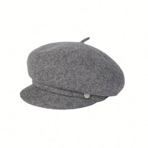 Nouvelle Arrivée 2025 – Casquette Gavroche 100% Laine pour Femme – Chaud et Tendance pour l'Hiver – Chapeau Béret Décontracté pour l'Extérieur - Product Image 5