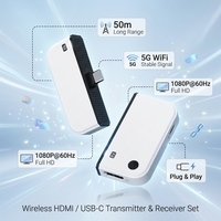 Transmission et réception fluides entre votre ordinateur portable et votre projecteur, extension sans fil pour les présentations et la formation en entreprise