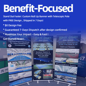 Pancarta de poste telescópico de aluminio 85x200 HD Kit de promoción Gráfica Impresa Pancartas enrollables - Product Image 5