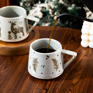 New Design Christmas Elk <b>Ceramic</b> <b>Mug</b> Christmas Tree Coffee Cup Porcelain Tea <b>Mug</b> - Product Image 5
