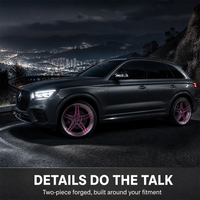 Jantes forgées Magenta à cinq branches rivetées, 2 pièces, 18 19 20 21 pouces, 5x112 5x114.3 5x120 BMW X5