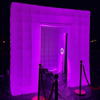 Tente de fête LED Sayok Cabine photo gonflable pour mariage, anniversaire, festivals
