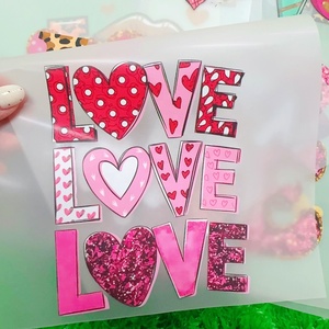 Estampado por Transferencia Térmica con Diseño <span class=keywords><strong>de</strong></span> Corazones Ugh para el Día <span class=keywords><strong>de</strong></span> San Valentín, para Niñas y Niños, Listo para Prensado en Camisetas, Sudaderas con Capucha y Suéteres - Product Image 4