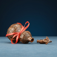 Figurine chinoise en cuivre rouge, motif Ruyi, décoration pour la maison et le bureau, cadeau de mariage