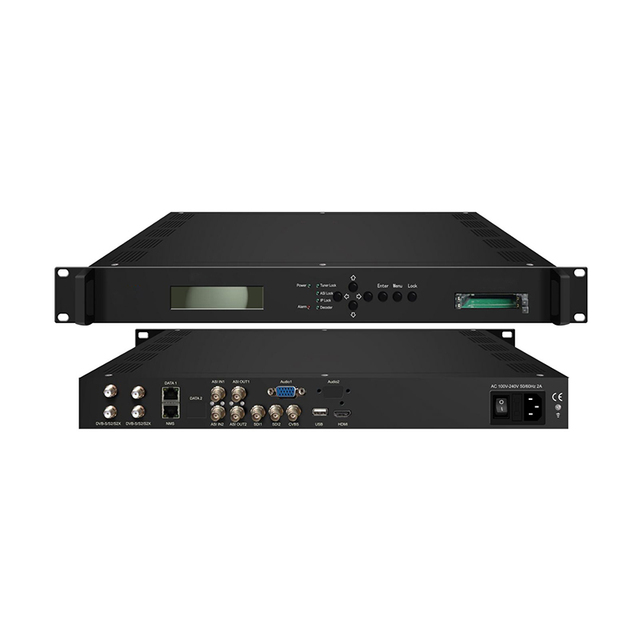 HD IRD HZY-3975C Multi-format Receiver DVB-S2/C/T/ATSC/ISDBT HEVC H.264 1U SDI IP ASI BISS