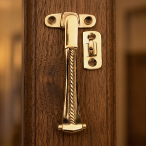 Most Selling Brass Door <b>Latch</b> With Rope Design Traditional Style Screw Installation Durable For Home Security From India - Product Image 2