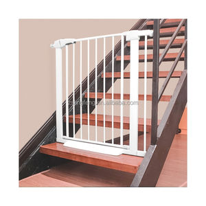 Usine enfant barrière fermeture automatique sécurité bébé porte portes escaliers enfant sécurité garde bébé sécurité barrière <span class=keywords><strong>extra</strong></span> <span class=keywords><strong>large</strong></span> fer clôture - Product Image 1