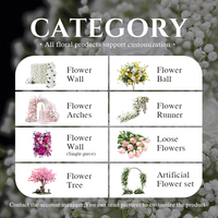 Arche de mariage personnalisée Sunwedding avec fleurs en soie et structure métallique - Écologique, durable, vente en gros, style romantique