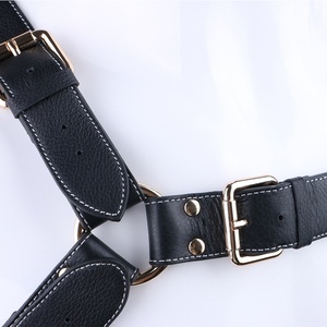 Ensemble de bondage QKKQ pour homme, avec corset en cuir, harnais réglable, outils de fixation corporelle et de poitrine, jouet sexuel BDSM pour hommes, vente en gros - Product Image 5