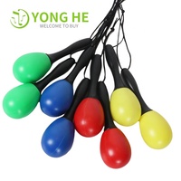 Colorful Plastic Maracas Orff Percussion Instrument Montessori Educational Toy for Kids Early Music Learning & Kindergarten Use