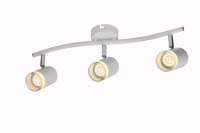 Spot encastré blanc mat GU10 pour usage intérieur IP44 Construction en aluminium et PC Max 5W