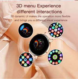 Smartwatch da Donna con Display AMOLED per Chiamate, Monitoraggio Frequenza Cardiaca e Pressione Sanguigna, Ricarica Magnetica e Lunga Durata della Batteria - Product Image 3