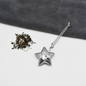 Infusore per <span class=keywords><strong>Tè</strong></span> a Forma di Stella Ecologico con Manico Lungo in Acciaio Inossidabile - Product Image 6