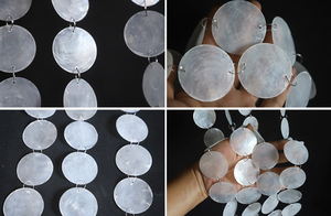 Set de Decoración para Bodas en el Bosque LANJO, Piezas Naturales de Madreperla y Mica para Fondo de Techo y Campanas de Viento para Entrada - Product Image 3