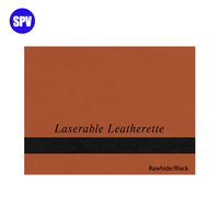 Feuilles de cuir gravées au laser en similicuir avec auto-adhésif sans dos gris pour cuir gravable personnalisé