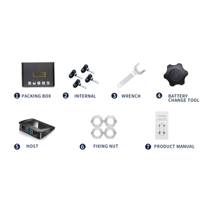 Hệ Thống Giám Sát Áp Suất Lốp Xe Hơi Gián Điệp 2022 Với 4 Cảm Biến <span class=keywords><strong>TPMS</strong></span> Xe Hơi - Product Image 5