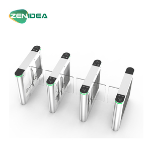 Gerbang Putar Cerdas Berbahan Baja Tahan Karat 304 dengan Penghalang Kaca, Proteksi IP54, Pengenal Wajah, Kapasitas 35-45 Orang/Menit - Product Image 3