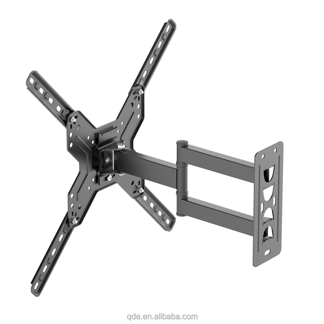 QDE Rotating Adjustable Tilt TV Wall Mount 26-60 Inch Flat Panel Swivel Smart TV Stand Bracket Full Motion LCD