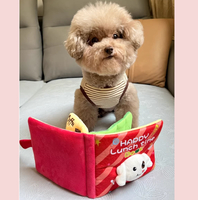 Juguete de Peluche con Diseño Estilo Instagram para Mascotas, Libro Olfativo con Sonido para Esconder Comida, Autoentretenimiento y Alivio del Aburrimiento