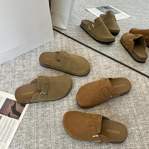 Chaussures de <span class=keywords><strong>Jardin</strong></span> Plates de Haute Qualité pour <span class=keywords><strong>Femme</strong></span>, <span class=keywords><strong>Sabots</strong></span> et Mules d'Extérieur en Liège, Pantoufles à la Mode Confortables, Sandales Plates de Chine - Product Image 2