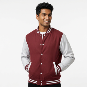 OEM Custom Logo Full Sleeve Blank Men's Varsity Jackets <b>Top</b> Quality Baseball Vintage Casual Wear Varsity Jackets for Men's - Product Image 1