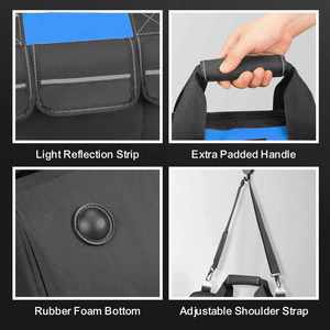 Heavy Duty Electrician <b>Tool</b> <b>Backpack</b> Industrial Grade Durable Multi-Pocket Tear-Resistant Eco-Friendly 600D Oxford Polyester - Product Image 3