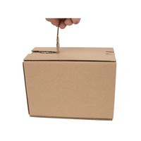 <strong>Best</strong> <strong>Selling</strong> Corrugated Box Glue-Free Zipper Self-Sealing Non-Adhesive Mailing Box for Express Packaging