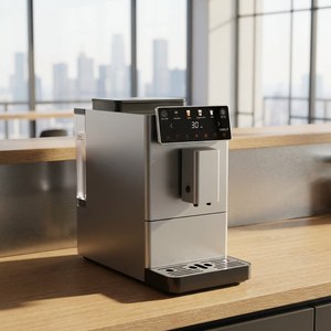 เครื่องชงกาแฟเอสเพรสโซ่กึ่งอัตโนมัติ CM03-A สมาร์ทดิจิตอลโฮมมิลค์จั๊ก แบบหม้อต้มคู่ พร้อมเมนูสีสันสดใส ระบบไอน้ำ ความจุ 40 ออนซ์ พร้อมเครื่องบดในตัว - Product Image 5