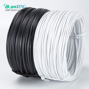 <span class=keywords><strong>Fil</strong></span> de ligature plat en acier galvanisé recouvert de PVC Sanxing, diamètre 1-4 mm, coupes sur mesure, options multicolores, origine Hebei - Product Image 2
