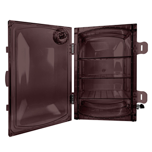 เครื่องดูดสุญญากาศพลาสติกสีเหลืองอำพันพร้อมมาตรวัดเครื่องกำจัดขยะโพลีคาร์บอเนตสีน้ำตาล VDO-45U 45L ห้องปฏิบัติการ - Product Image 3