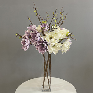 C205 2024 EVA <span class=keywords><strong>Lotus</strong></span> 103CM Flor artificial Flor de rama alta Estilo antiguo Tiro en casa Flor decorativa - Product Image 4