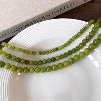 Collier élégant en agate verte perlée 6/8/10 mm, pierre précieuse naturelle, bijoux faits à la main pour femmes, unisexe, cadeau quotidien