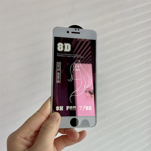 Vidrio de espejo 8D para pantalla de vivo, superventas de calor para <span class=keywords><strong>ipone</strong></span> X, protectores de pantalla de colores hd para vidrio templado <span class=keywords><strong>8</strong></span> - Product Image 3
