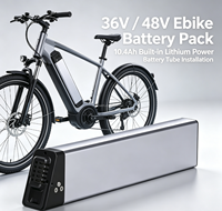 Batterie de vélo électrique au lithium 36V 10.4Ah série Parrot, batterie amovible de remplacement pour VTT électrique, IP65 UN38.3, fabrication OEM