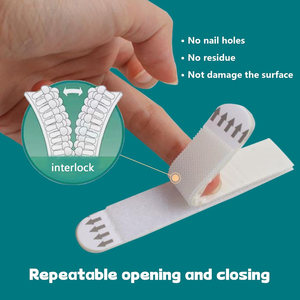 Large <b>Picture</b> Hanging Strips, Sticky Wall Hangers <b>for</b> <b>Pictures</b>, Nail-Free Damage-Free Adhesive Poster Strips <b>for</b> <b>Frame</b> Mounting - Product Image 5