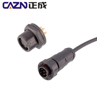 E10 mini connecteur fileté étanche 2 3 4 5 6 7 8 1012 broches connecteur plastique IP67 M10 connecteur